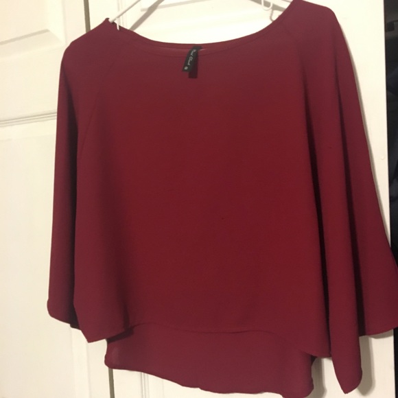 Final Touch Tops - Red Final Touch Blouse